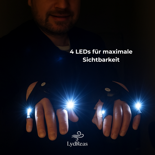 LED Halbfinger-Handschuhe