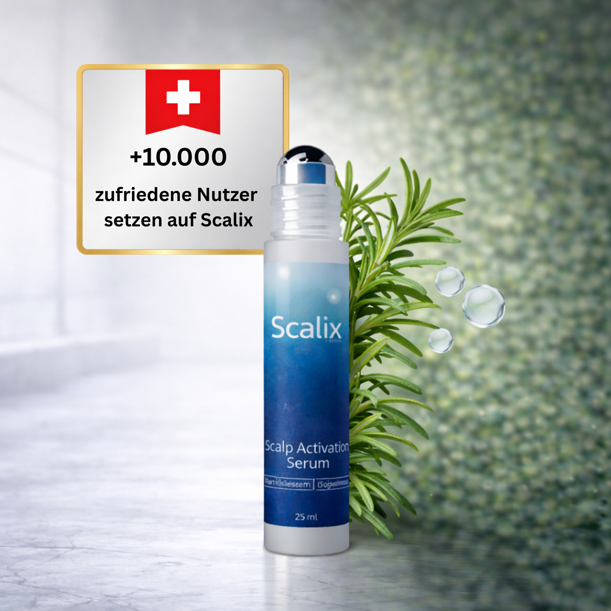 Starkes Haar beginnt an der Wurzel.