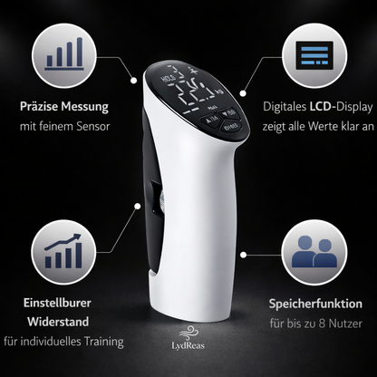 Messe deine Griffkraft. Trainiere nicht mehr im Blindflug.