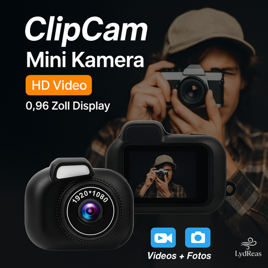 ClipCam - Die Mini-Kamera, die große Momente festhält.