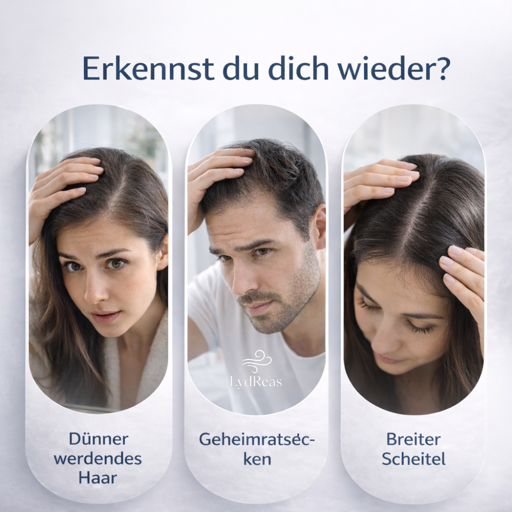 Starkes Haar beginnt an der Wurzel.