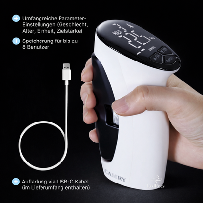 Messe deine Griffkraft. Trainiere nicht mehr im Blindflug.