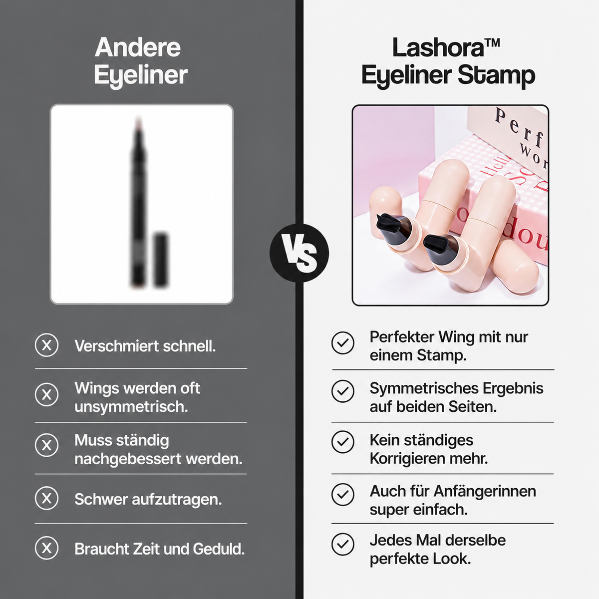 Lashora™ - Das erste Mal, dass Eyeliner wirklich einfach ist