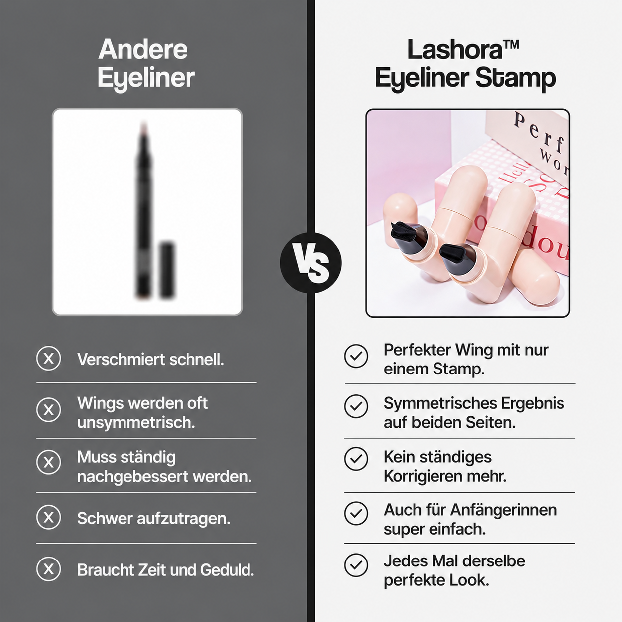 Lashora™ - Das erste Mal, dass Eyeliner wirklich einfach ist