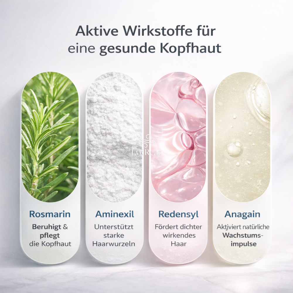 Starkes Haar beginnt an der Wurzel.