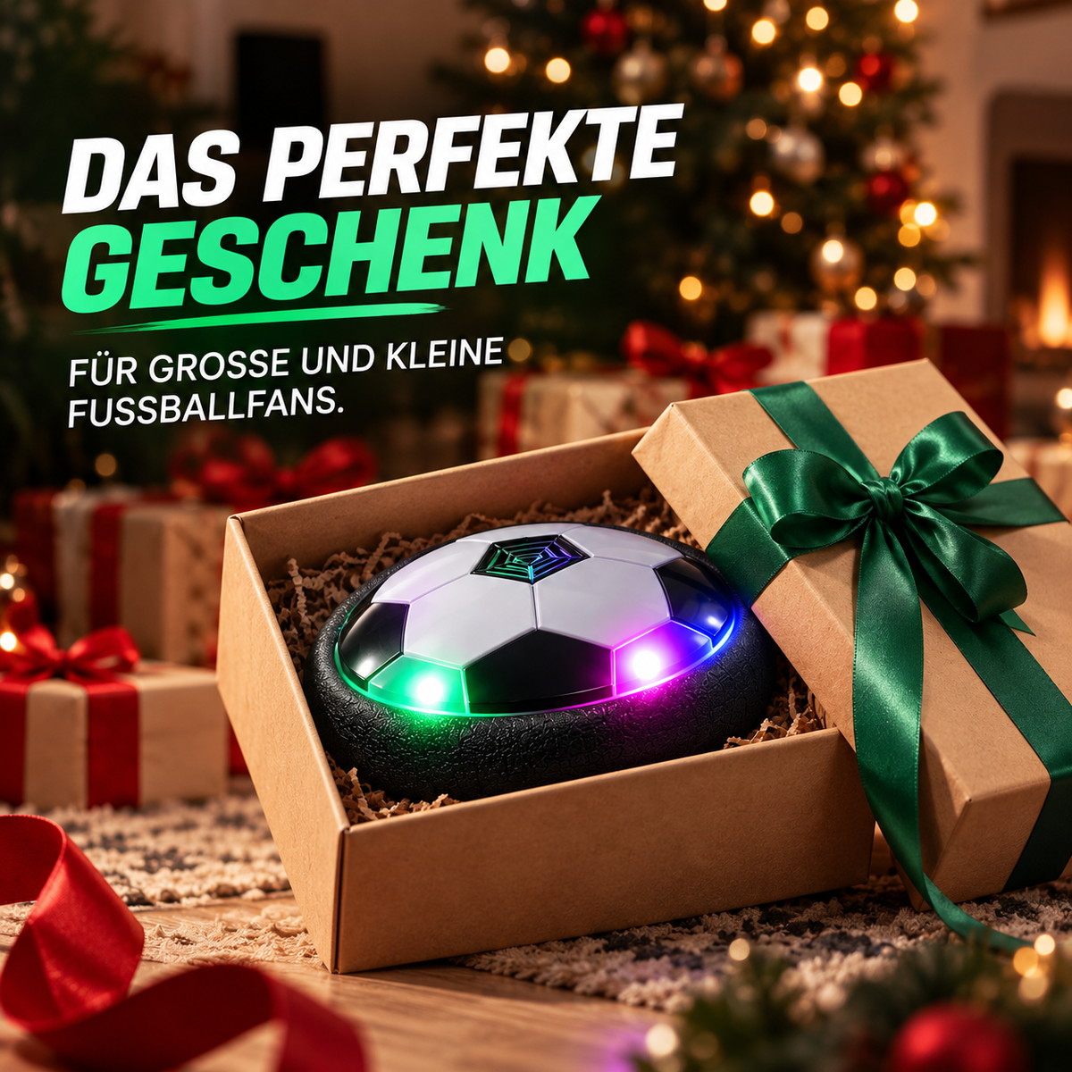 KickGlide™ - Fußballspaß für drinnen – bei jedem Wetter