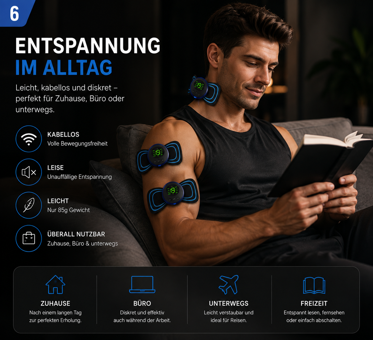 NERVIX™ - Intelligentes EMS-Massagegerät