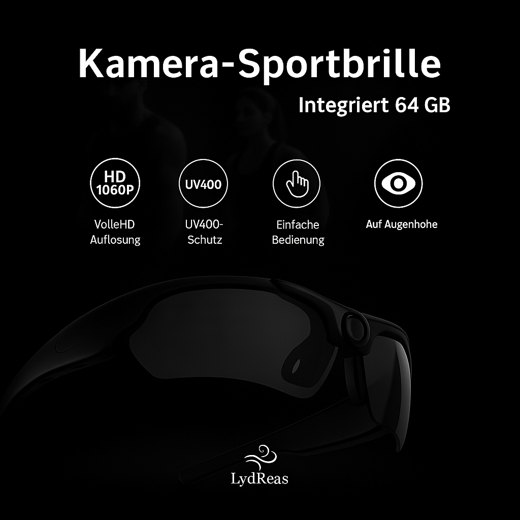 VisionCam™ - Sieh die Welt durch deine Augen – und nimm sie in 4K auf.