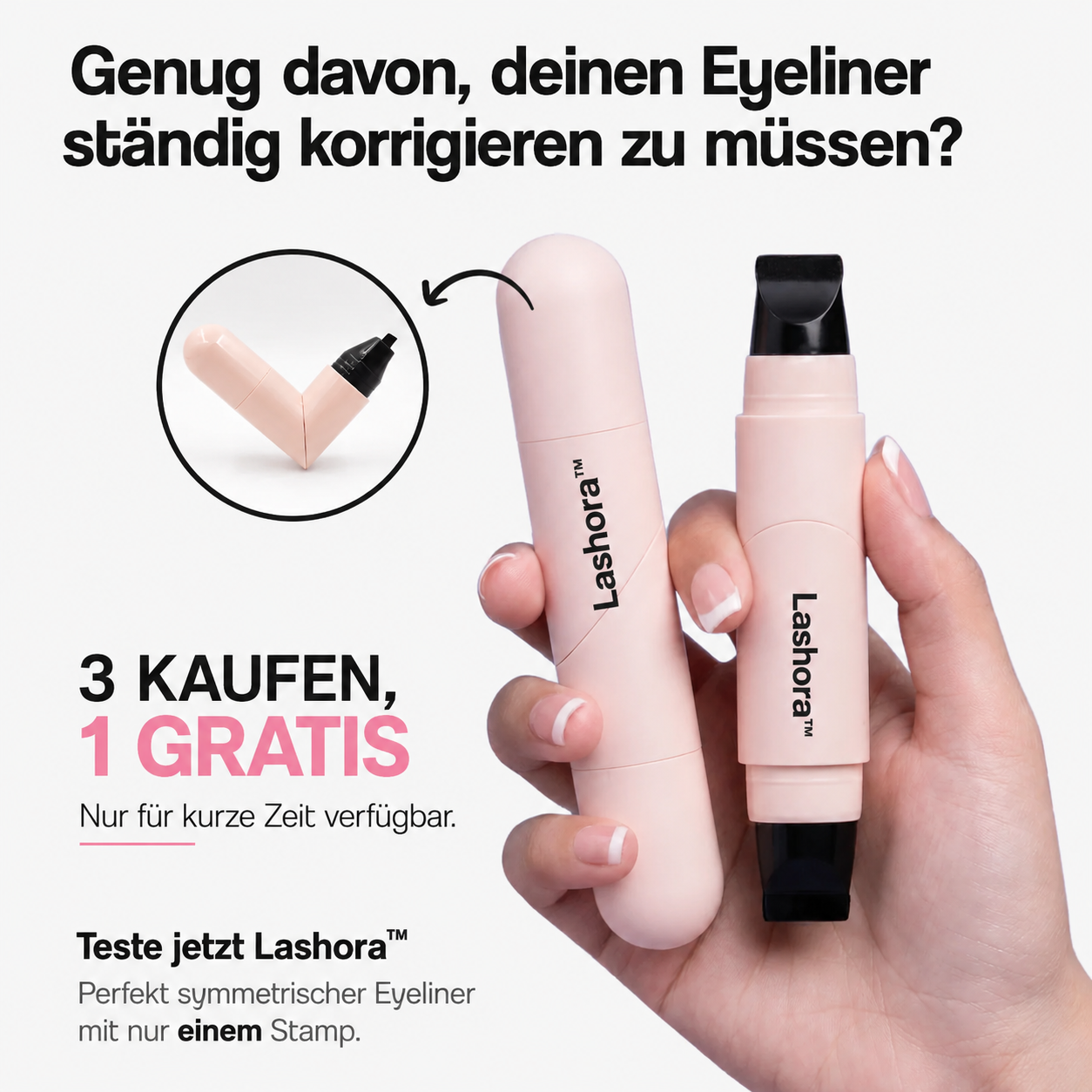 Lashora™ - Das erste Mal, dass Eyeliner wirklich einfach ist