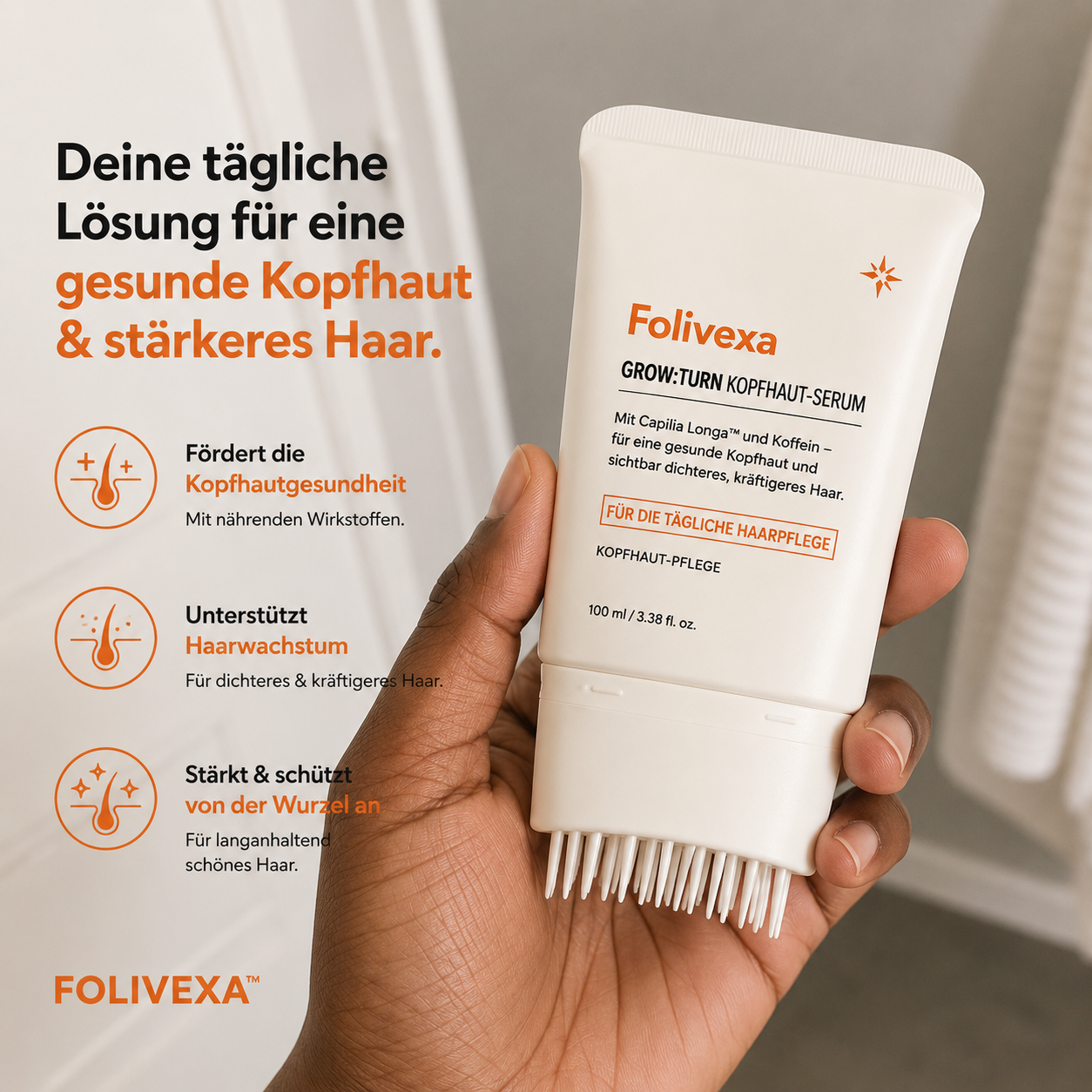 Folivexa™ - Haarserum mit Massage-Applikator